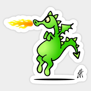 Fire breathing dragon Sticker